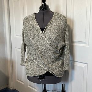 RD Style (stitch-fix) cross-front sweater size large